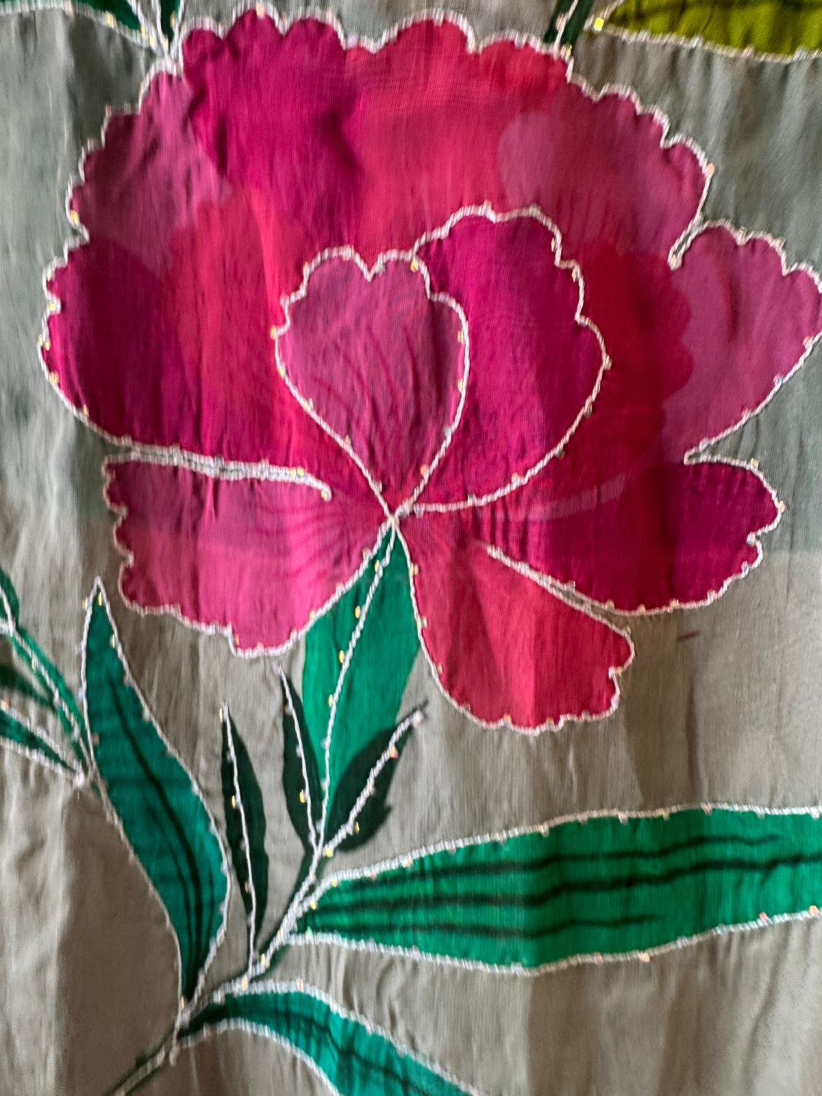 Soft Organza digital printed Unstitched Shirt