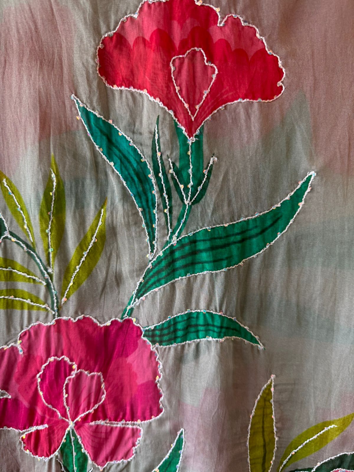 Soft Organza digital printed Unstitched Shirt