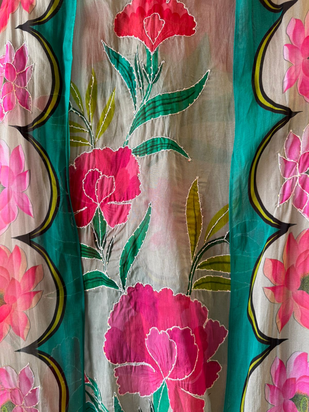 Soft Organza digital printed Unstitched Shirt