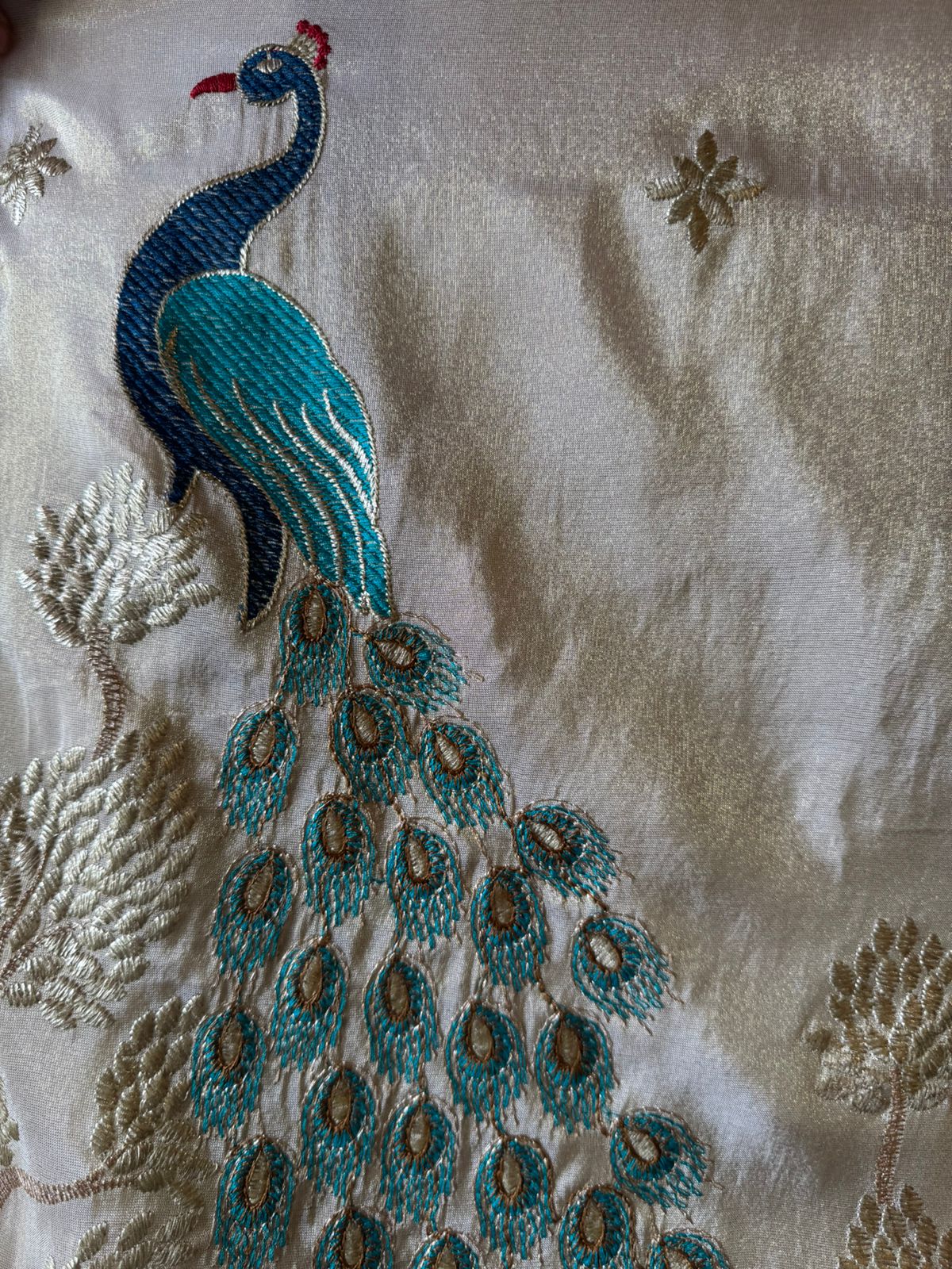 Shimmer tissue Unstitched Shirt