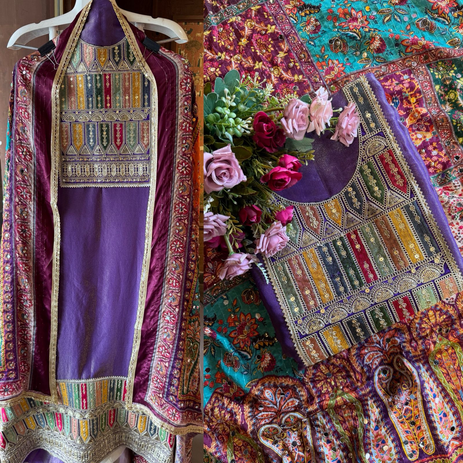 Shimmer organza Unstitched Shirt