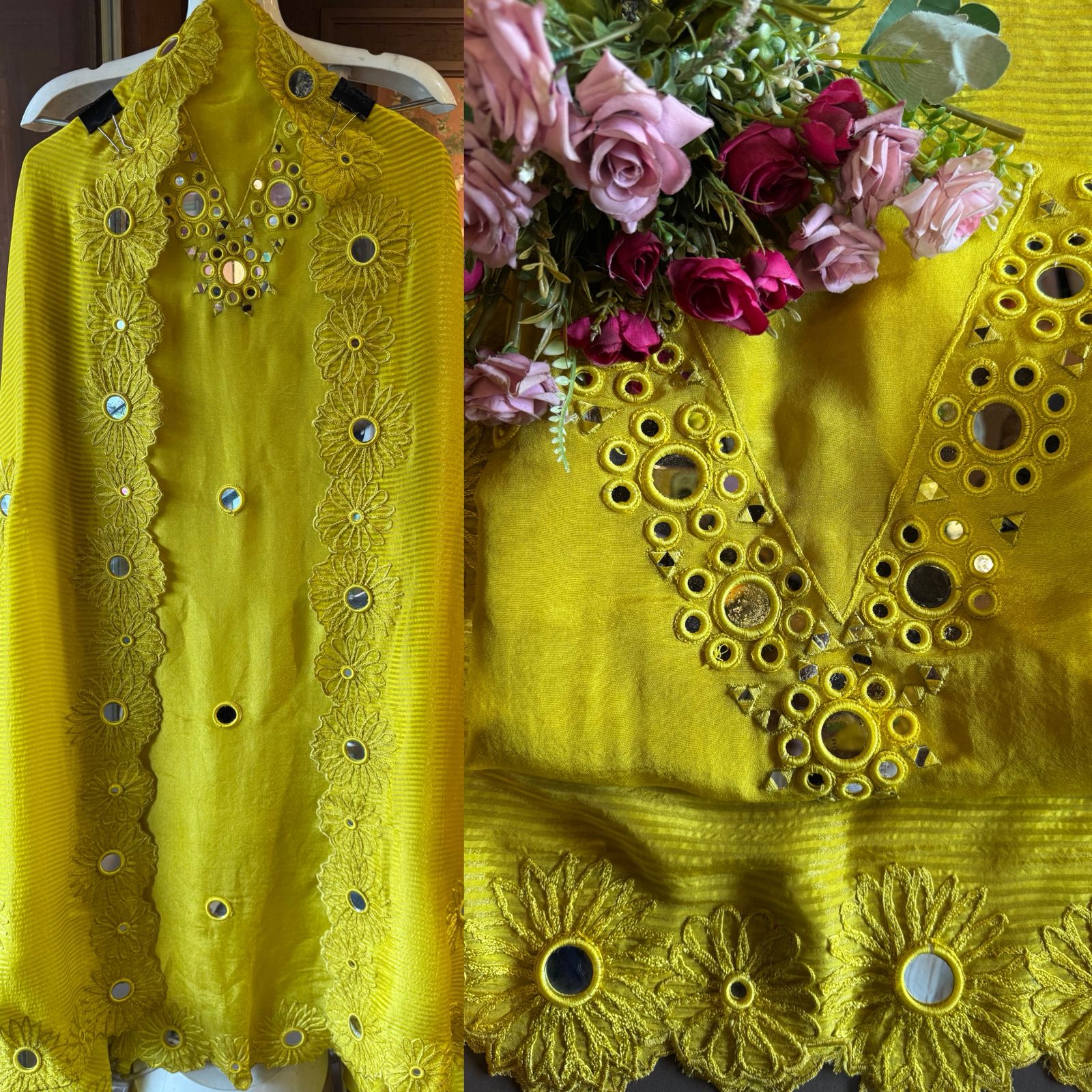 Shimmer tissue unstitched Suits