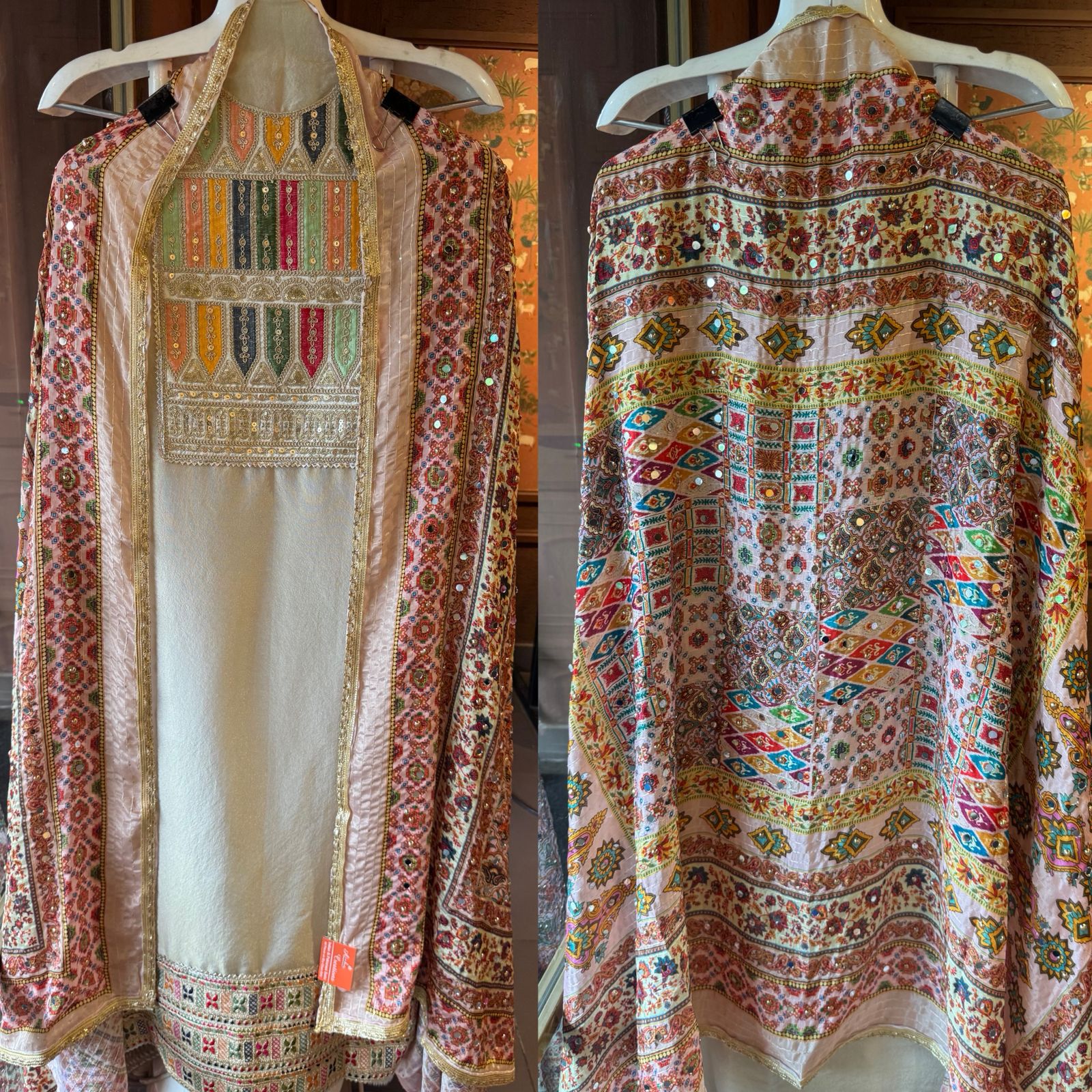 Shimmer organza Unstitched Shirt