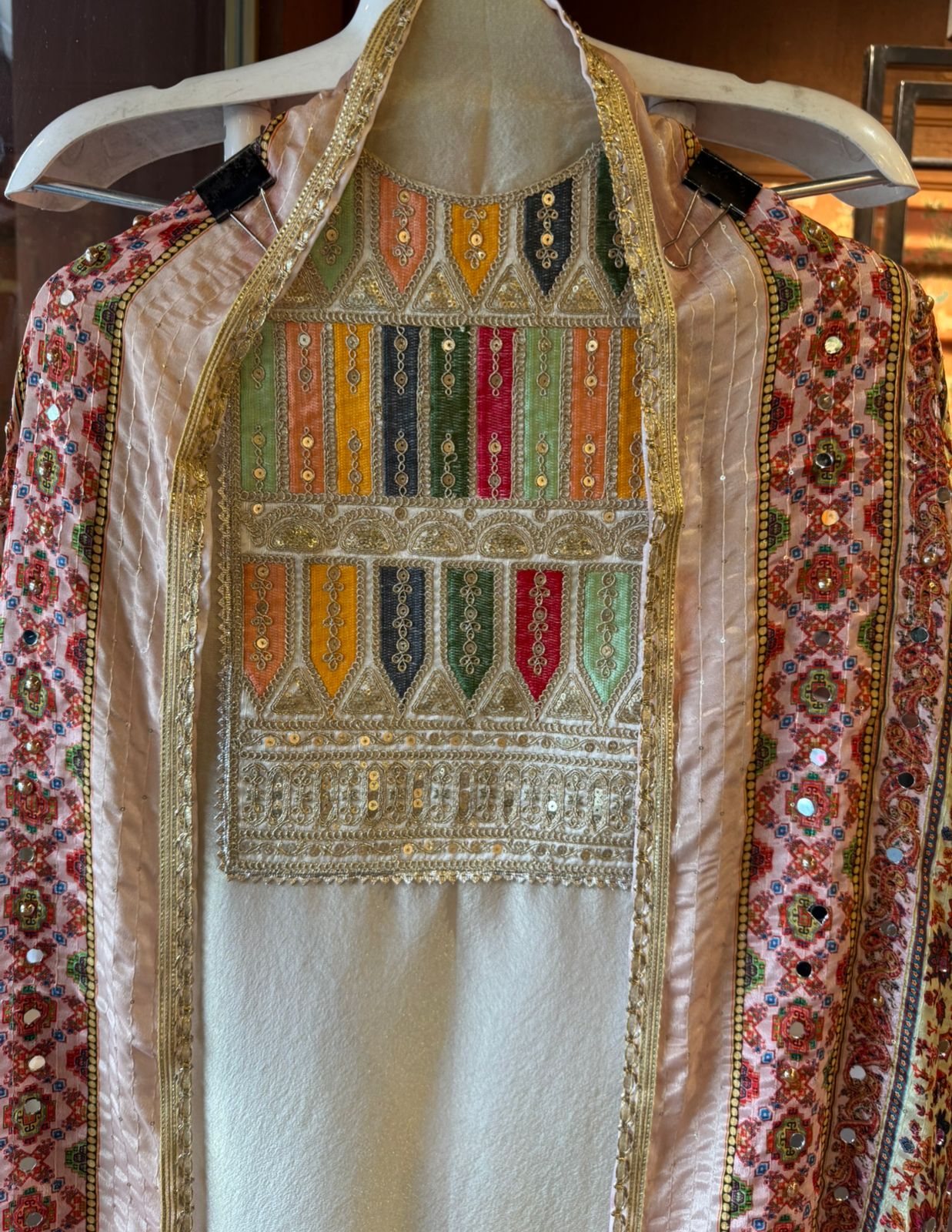 Shimmer organza Unstitched Shirt