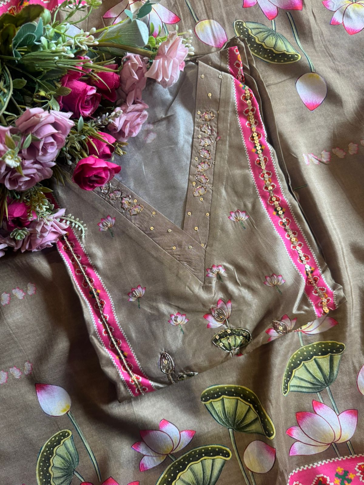 Pure Silk Unstitched Suit