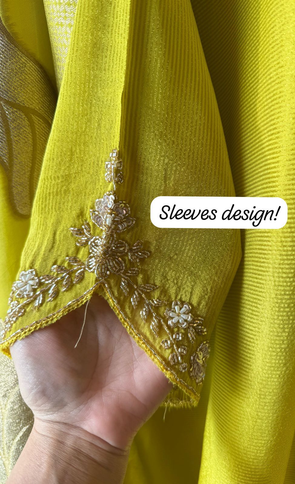 Self Tissue Kurta with Gold lurex Semi stitched shirt