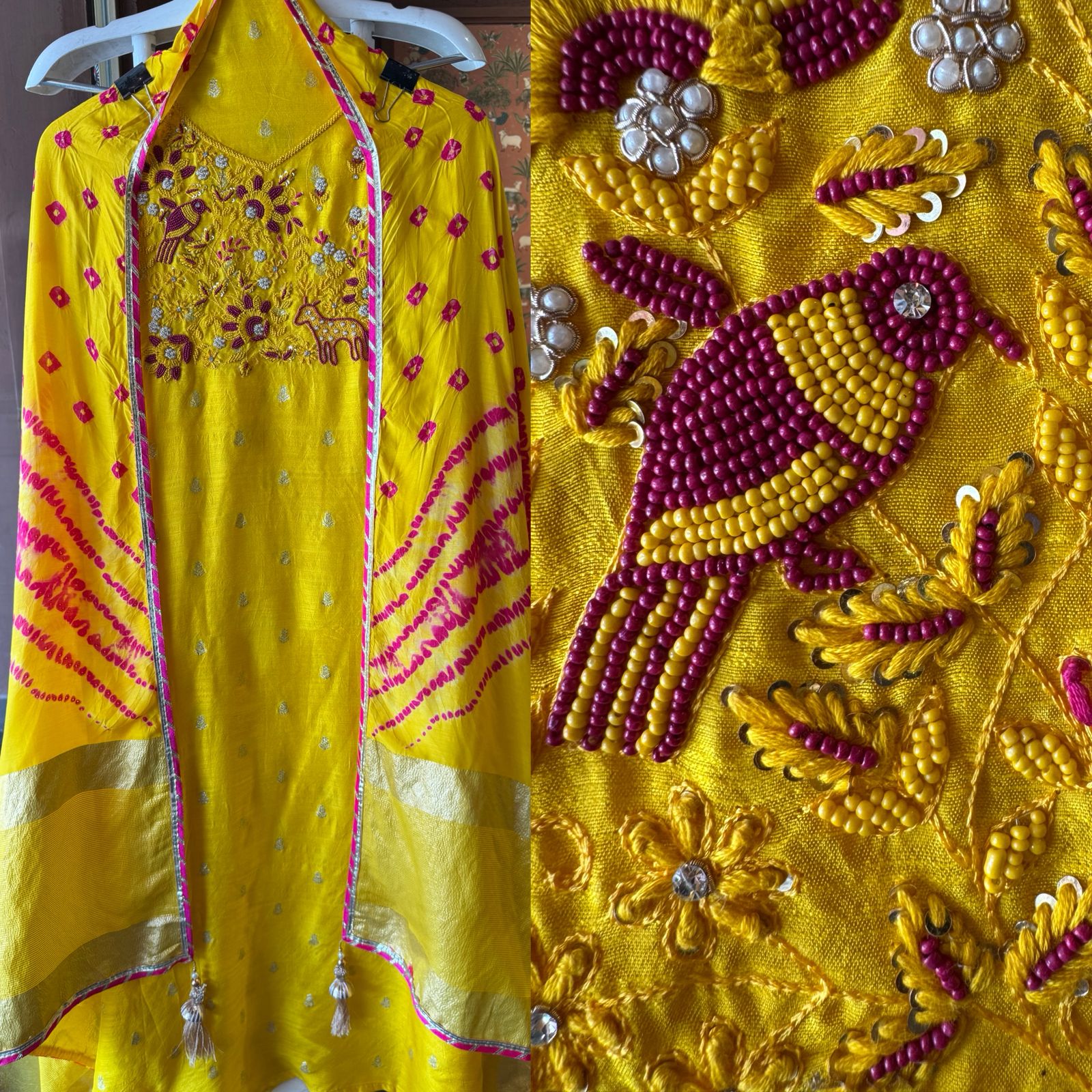Soft Raw Silk unstitched suit