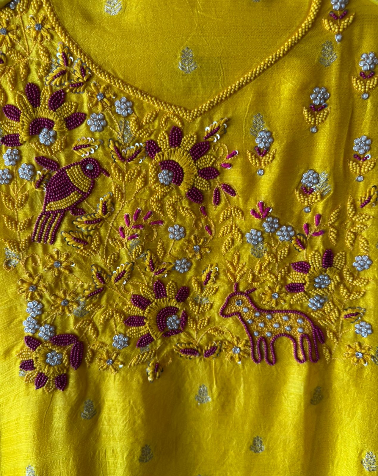 Soft Raw Silk unstitched suit