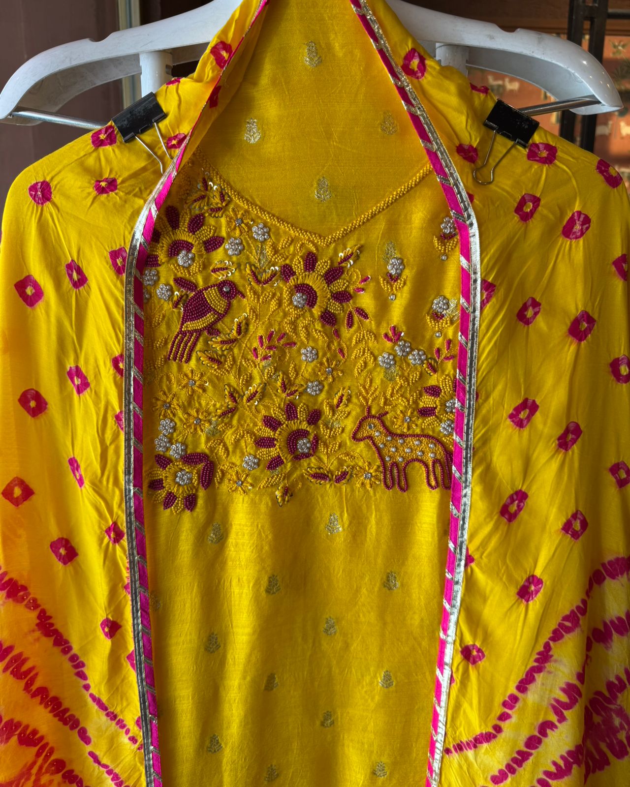 Soft Raw Silk unstitched suit
