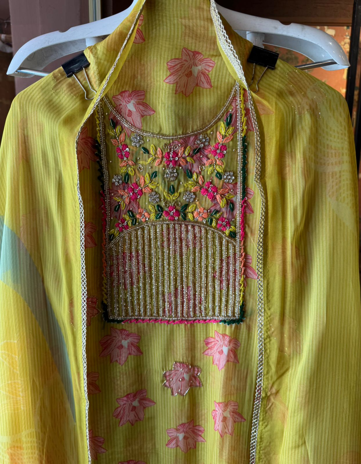 Digitally printed organza Shirt