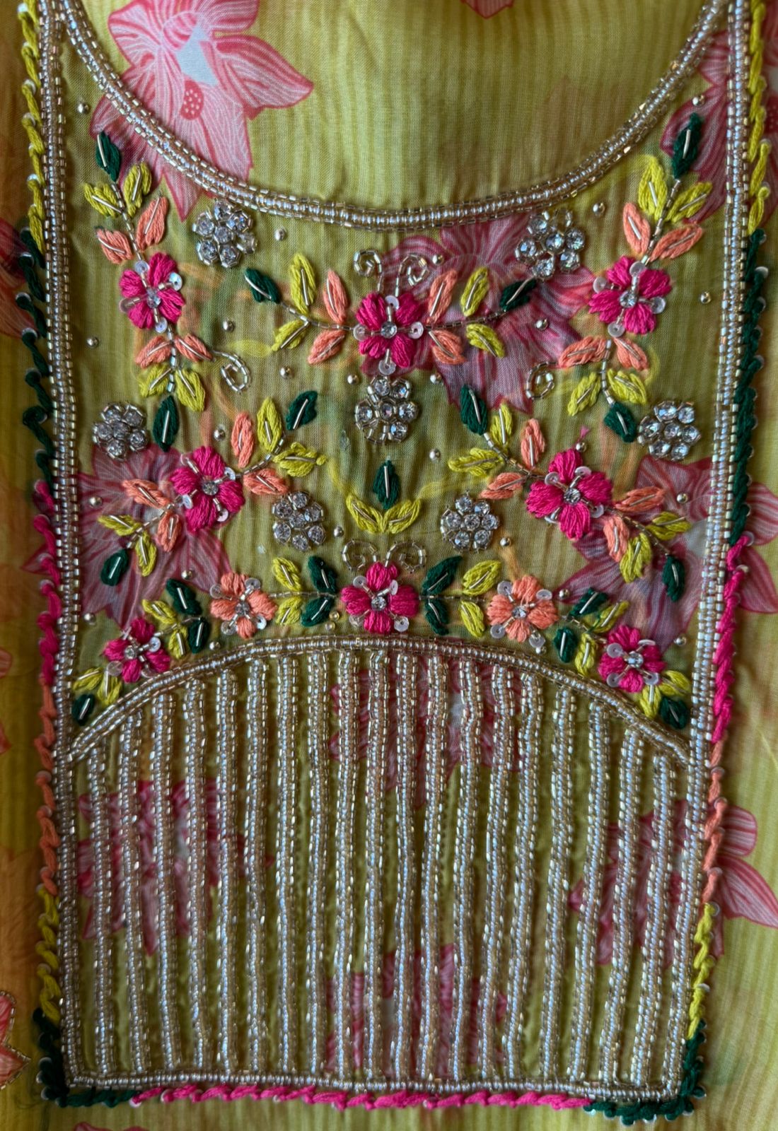 Digitally printed organza Shirt