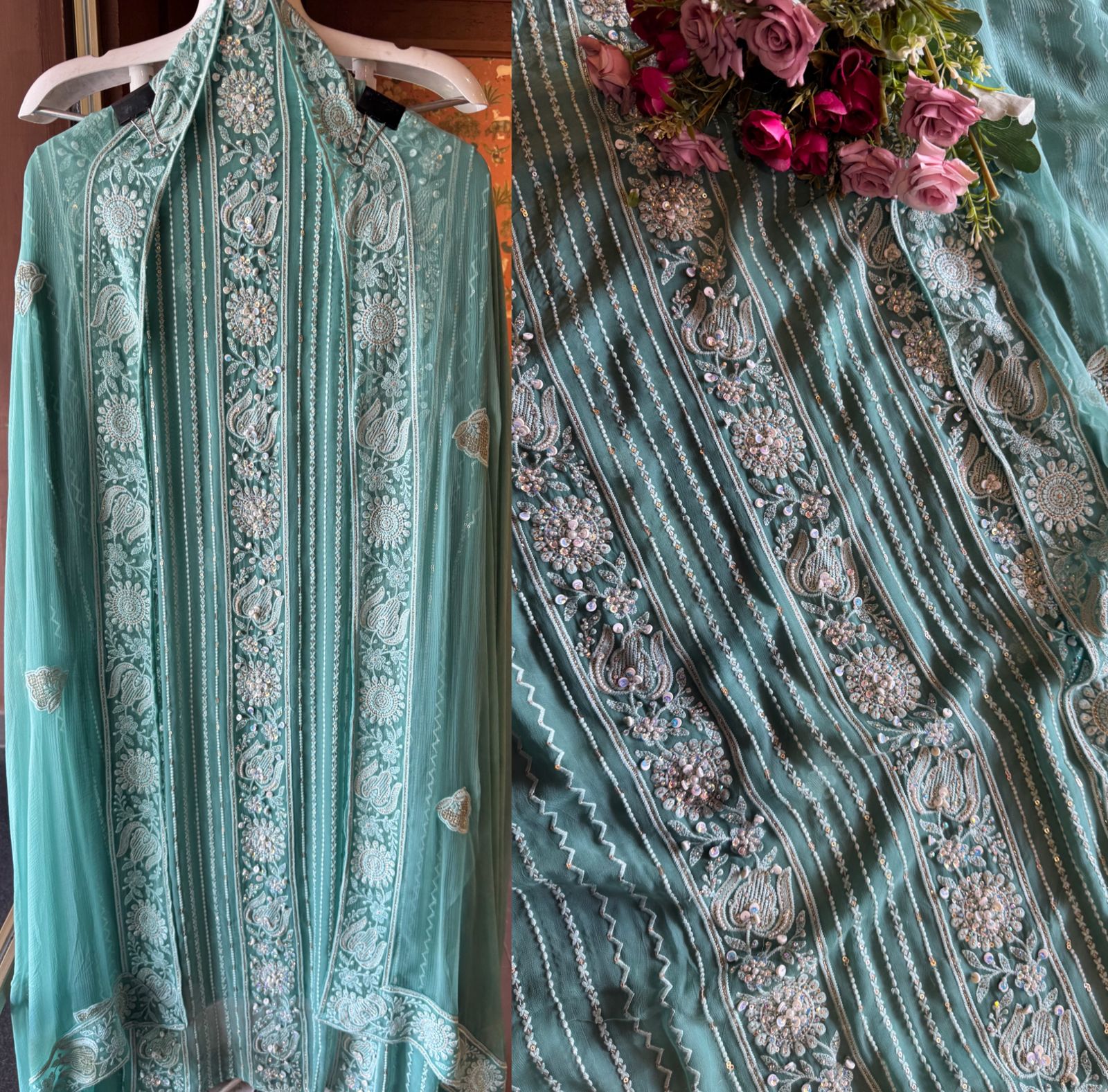 Pure georgette lakhnavi’s