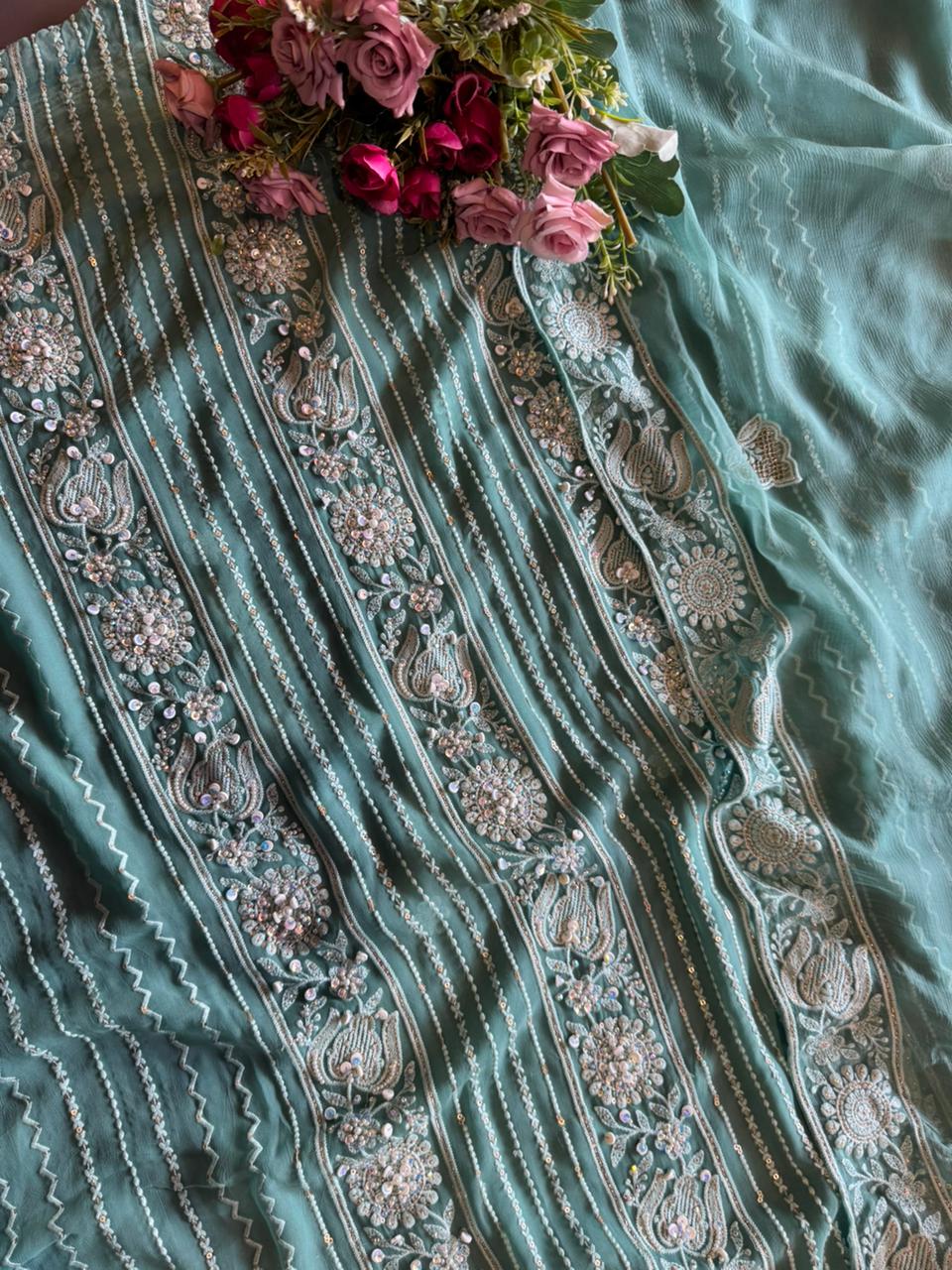 Pure georgette lakhnavi’s