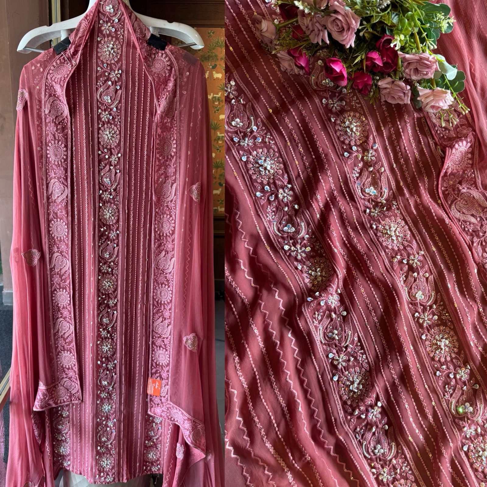 Pure georgette lakhnavi’s