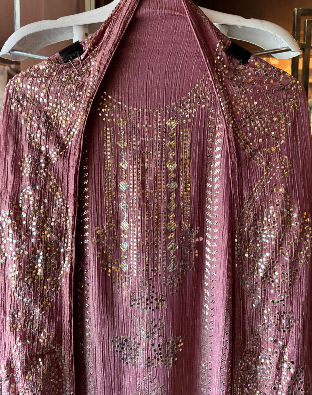 Pure crushed tissue Unstitched Kurta