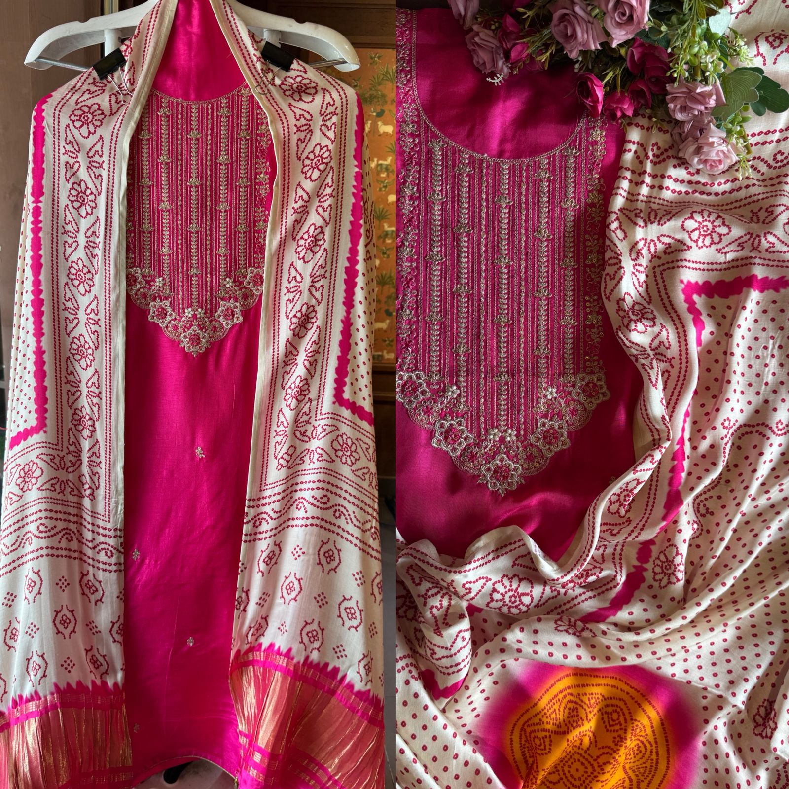 Pure Silk Shirt with Beautiful Dori