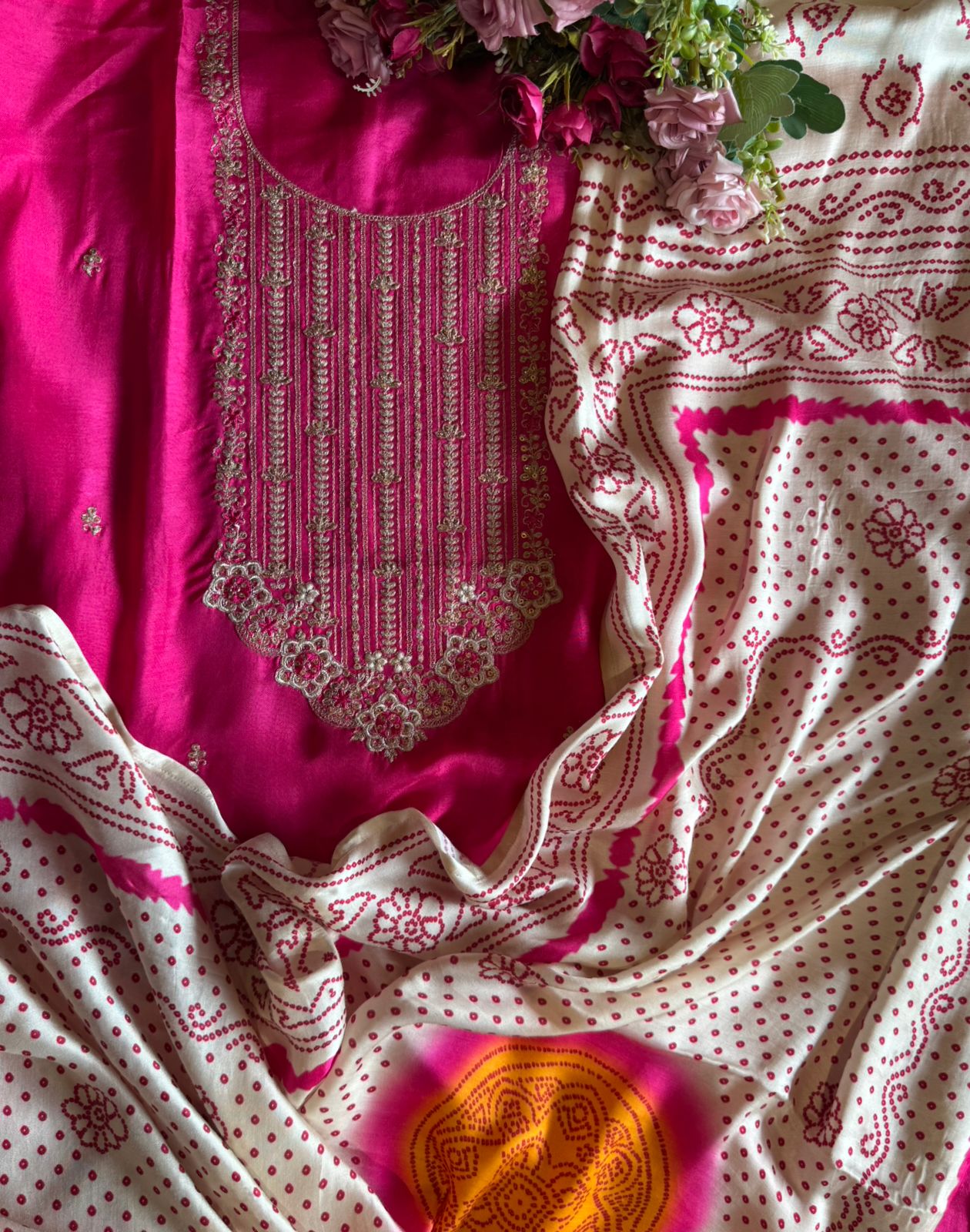 Pure Silk Shirt with Beautiful Dori