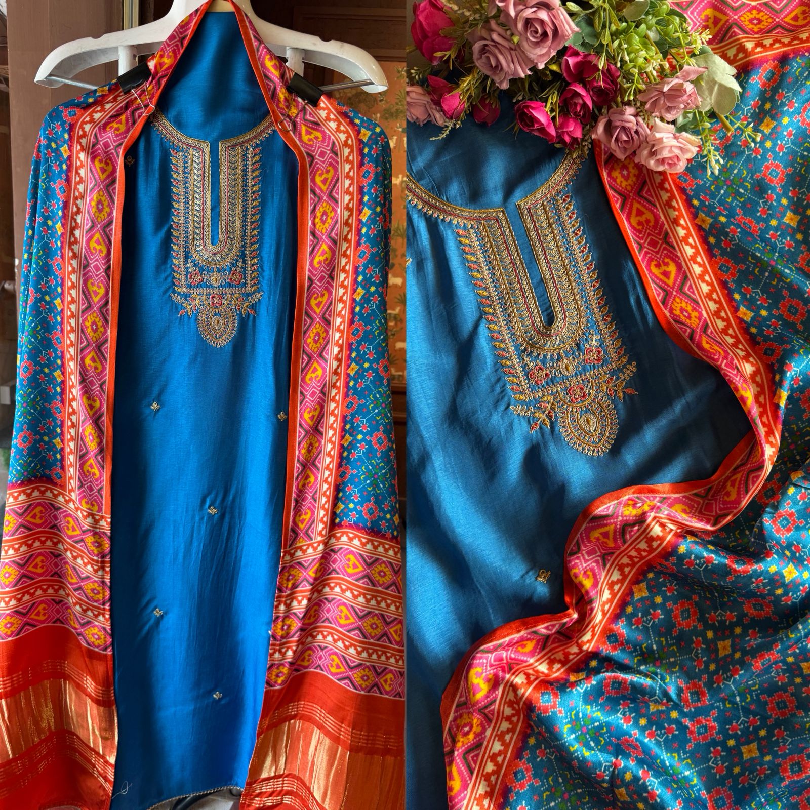Pure Silk Shirt with Beautiful Dori