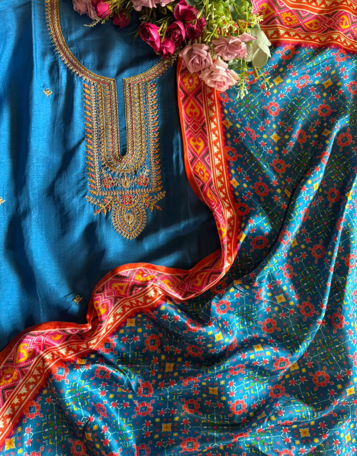 Pure Silk Shirt with Beautiful Dori