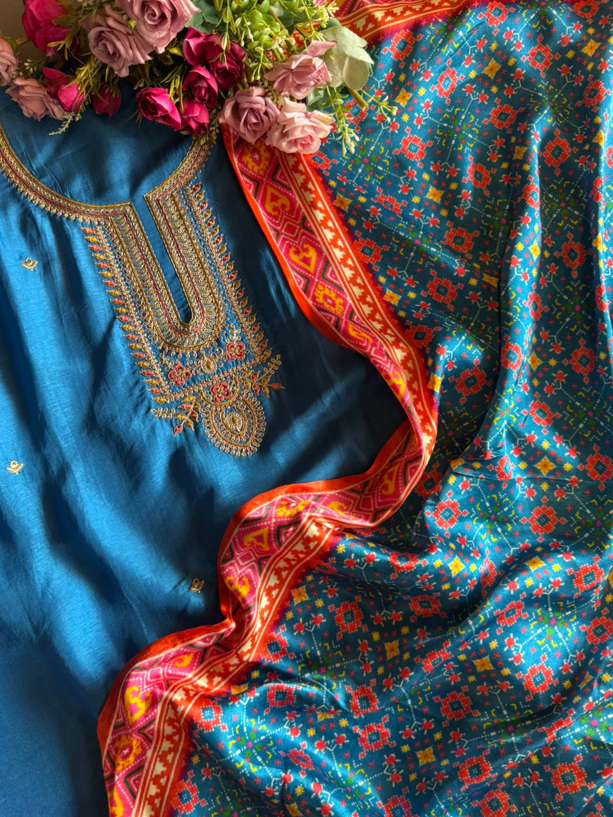 Pure Silk Shirt with Beautiful Dori