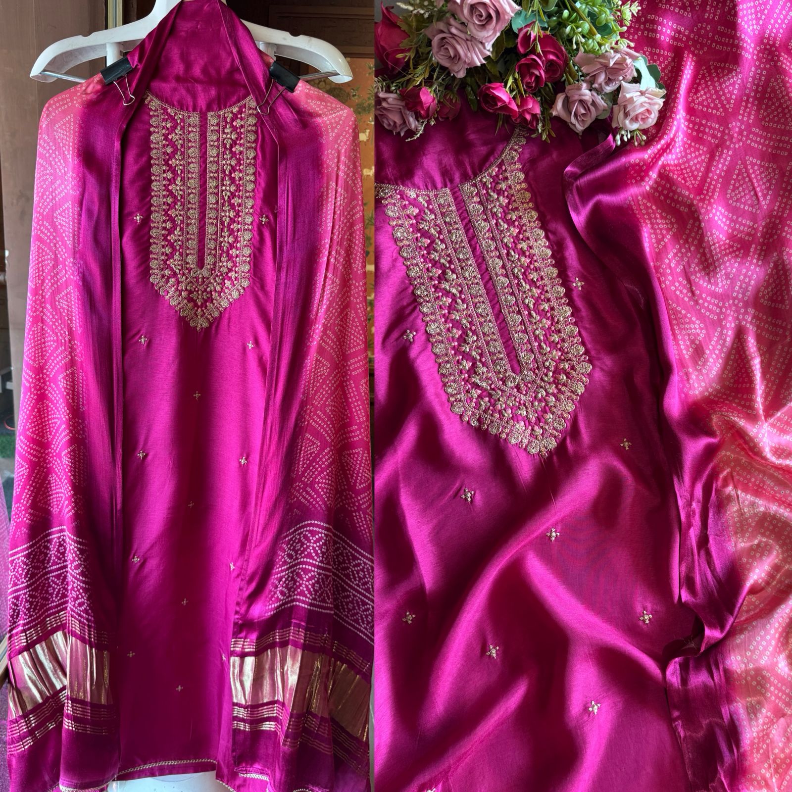Pure Silk Shirt with Beautiful Dori