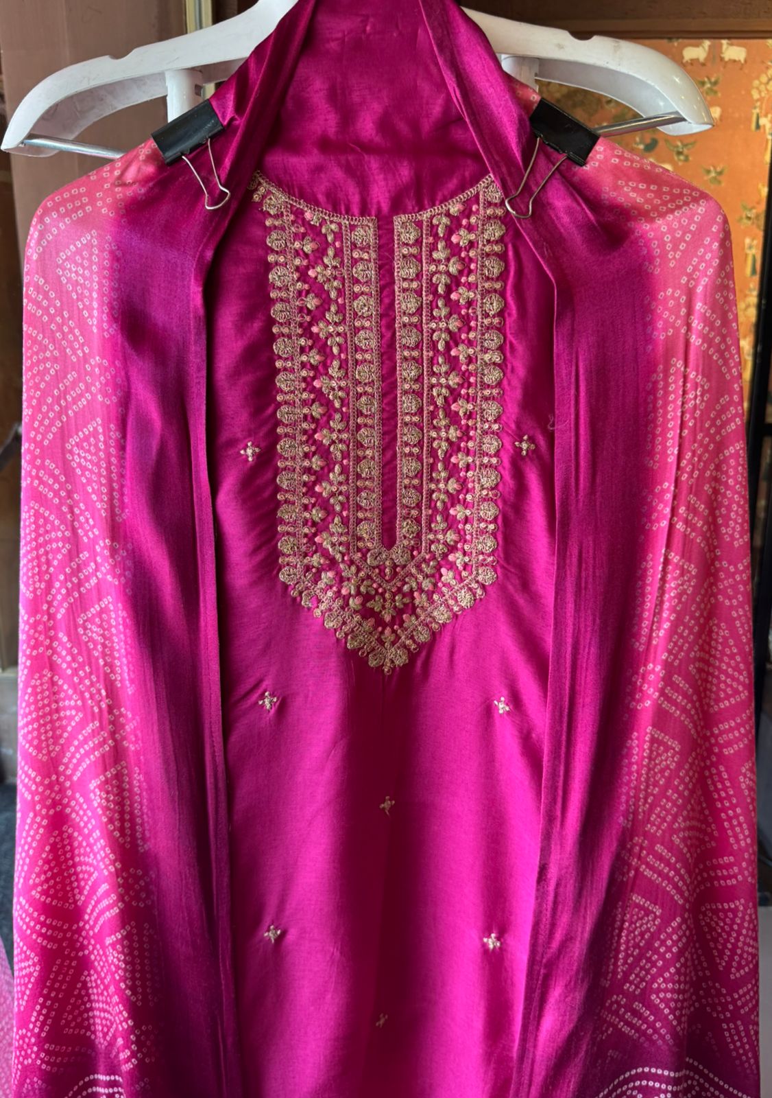 Pure Silk Shirt with Beautiful Dori