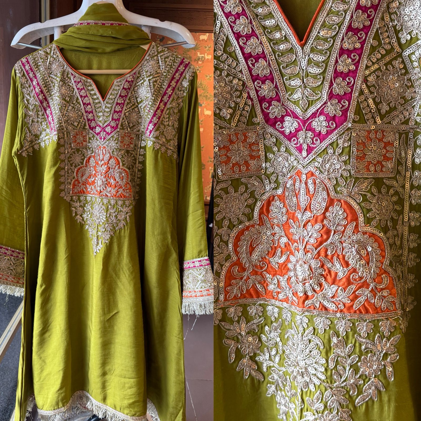 Pure 100% silk Kurta