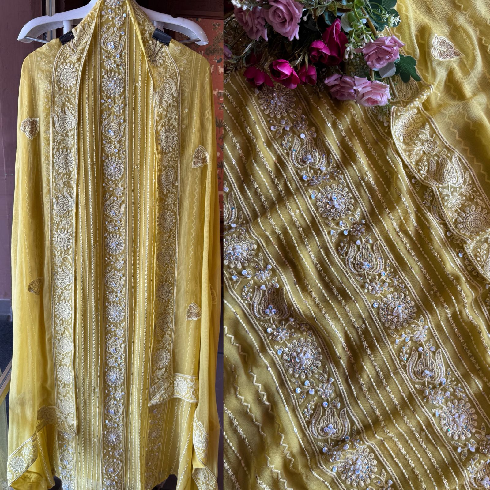 Pure georgette lakhnavi’s