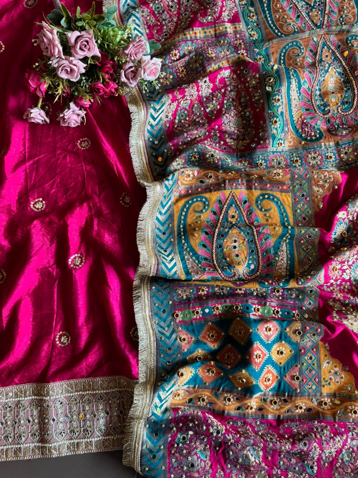 Raw Silk unstitched Shirt