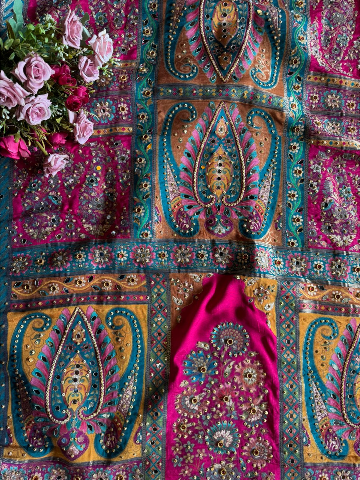 Raw Silk unstitched Shirt