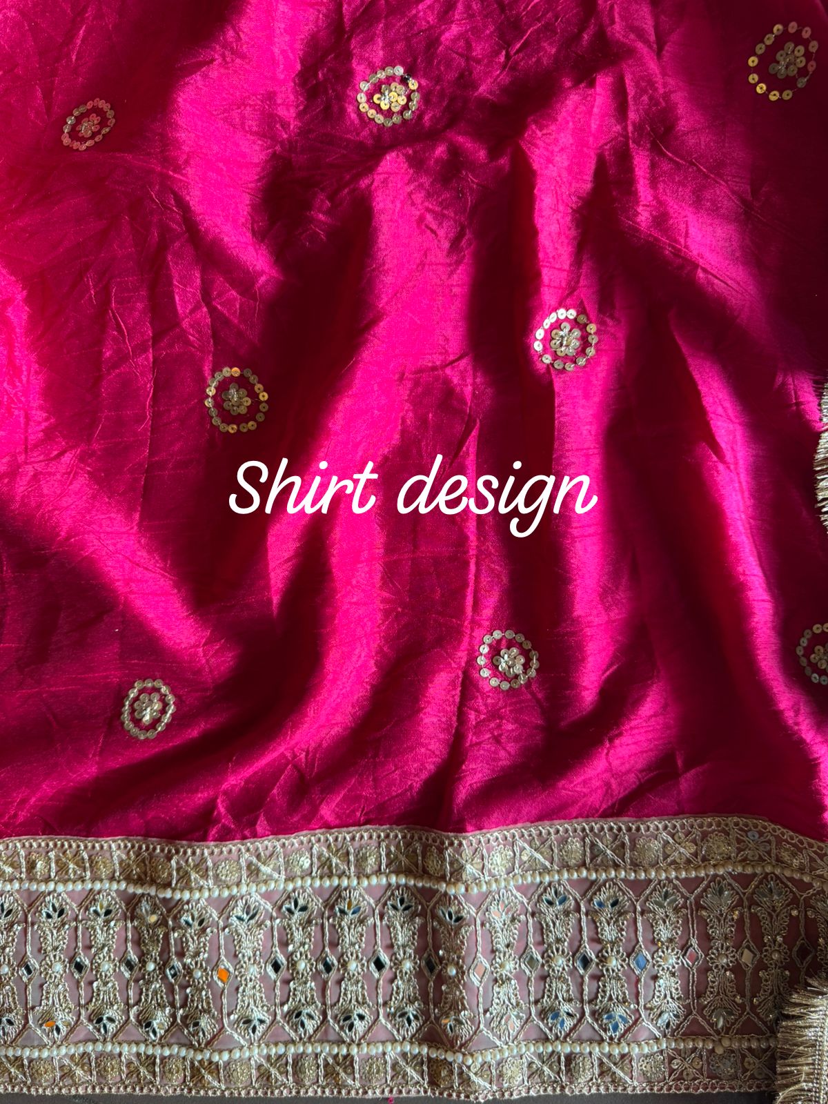 Raw Silk unstitched Shirt