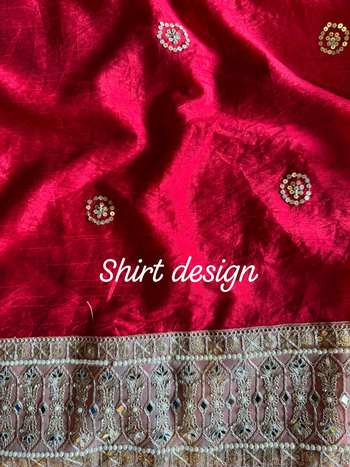 Raw Silk unstitched Shirt