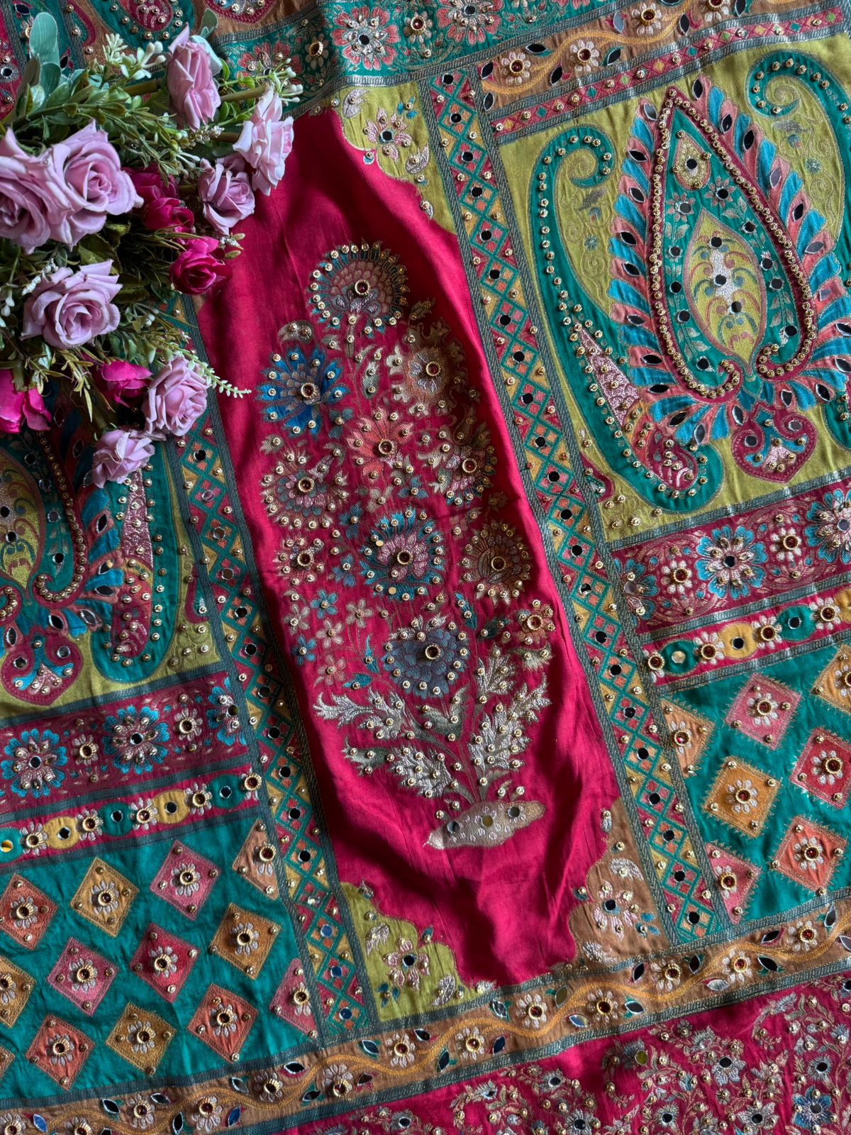 Raw Silk unstitched Shirt