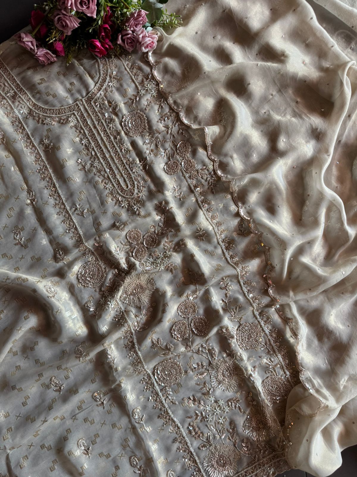 Soft shimmer tissue shirt