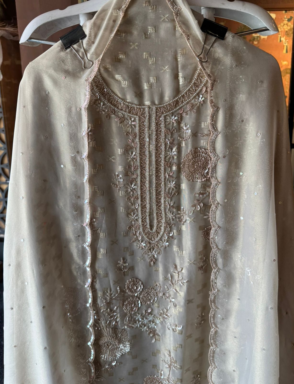 Soft shimmer tissue shirt