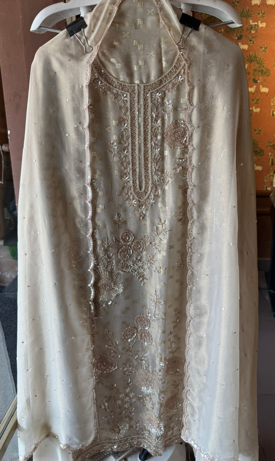 Soft shimmer tissue shirt