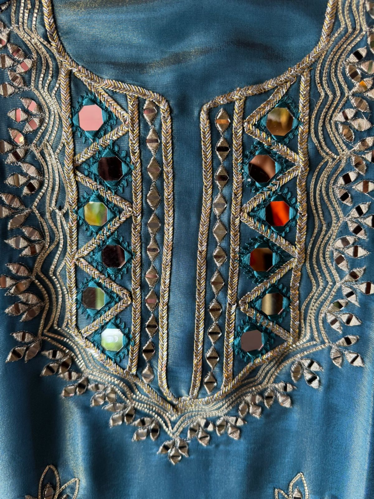 Soft tissue  unstitched full size kurta