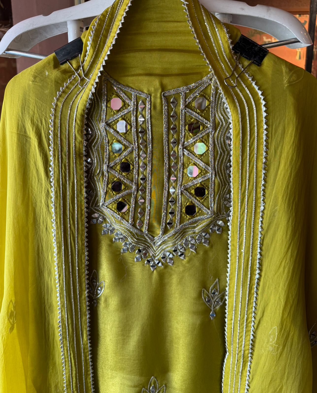 Soft tissue  unstitched full size kurta