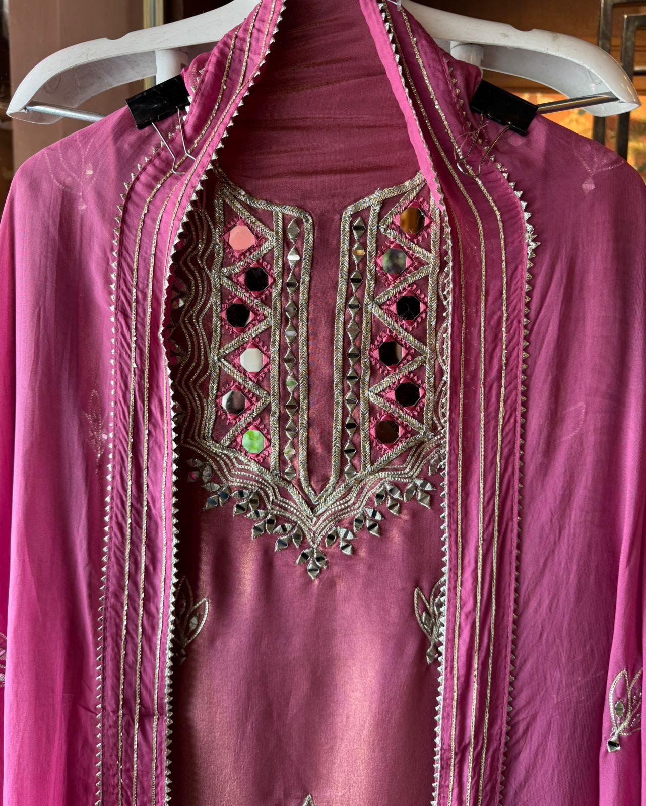 Soft tissue  unstitched full size kurta