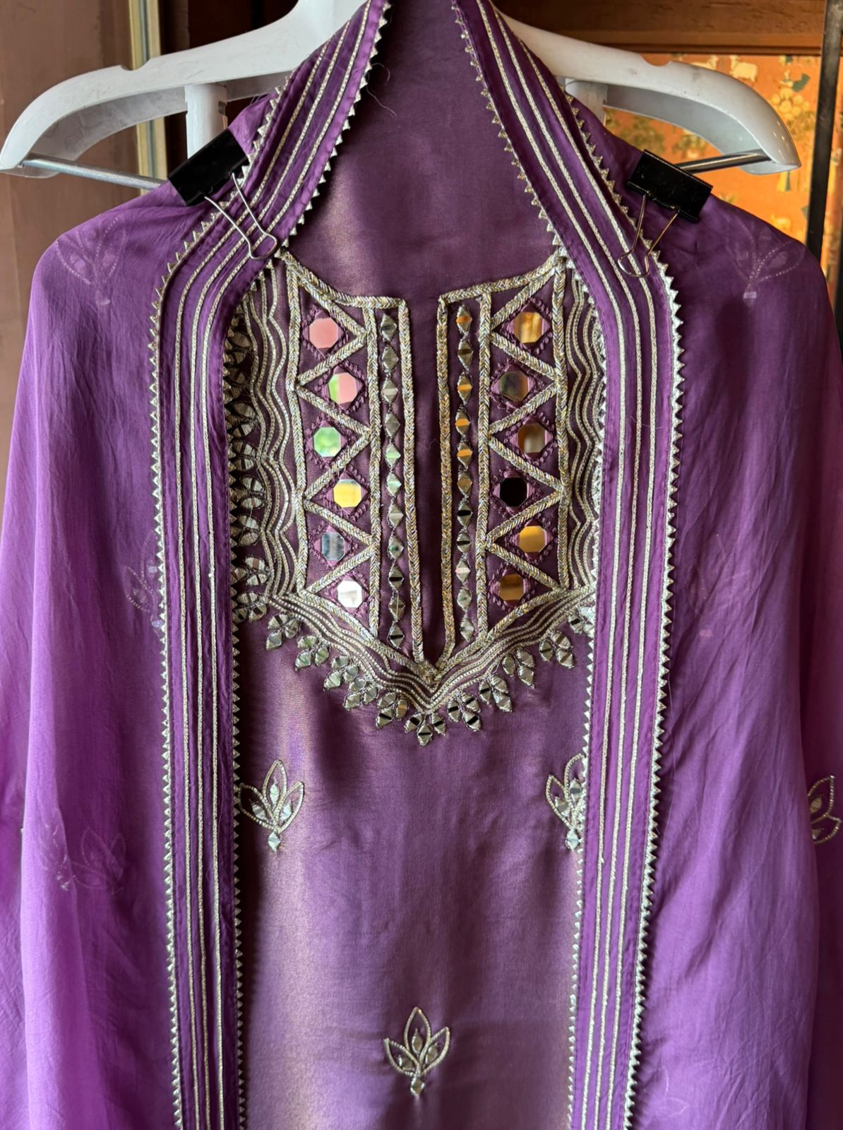 Soft tissue  unstitched full size kurta