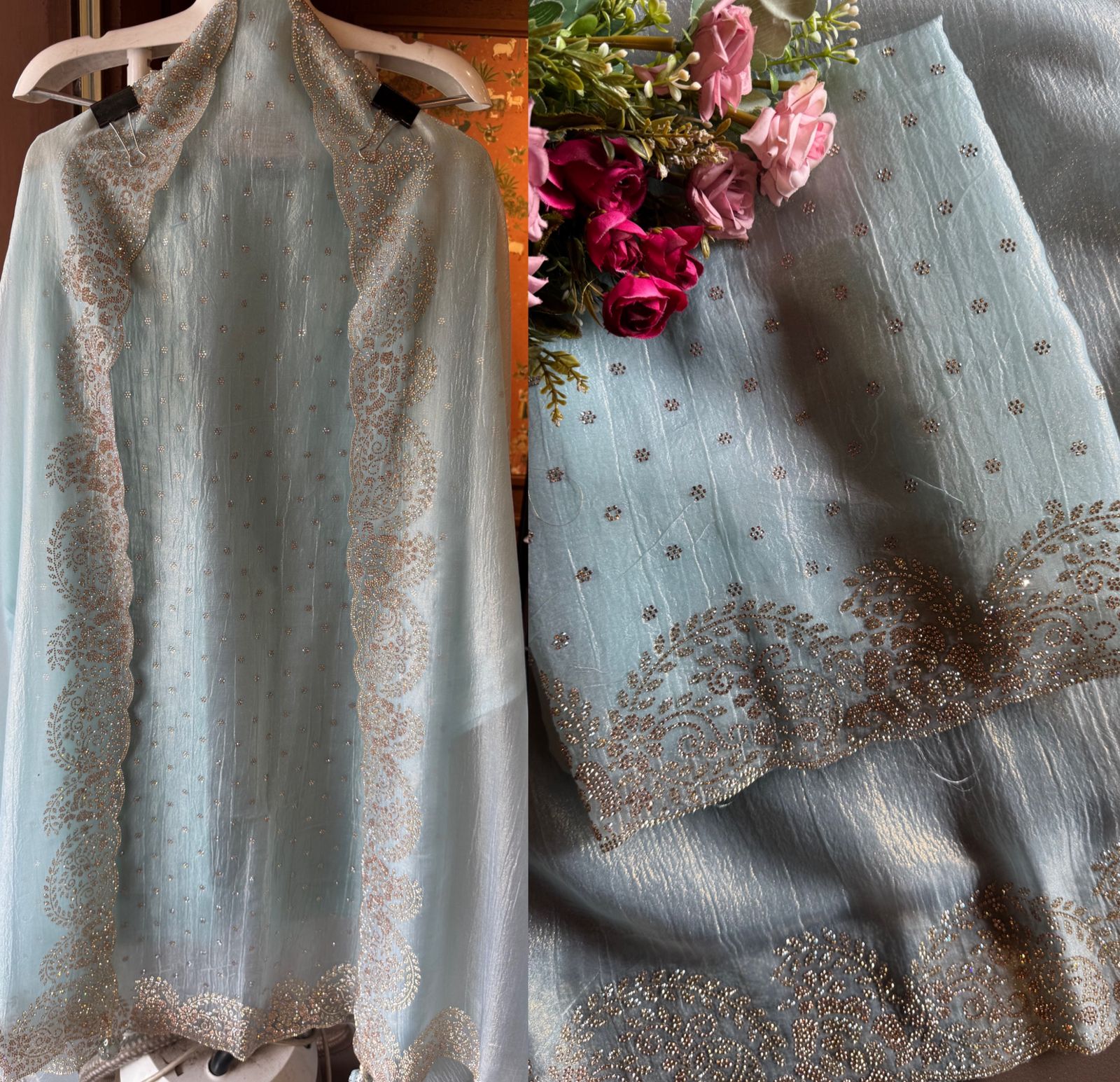 Crushed tissue unstitched full size Shirt