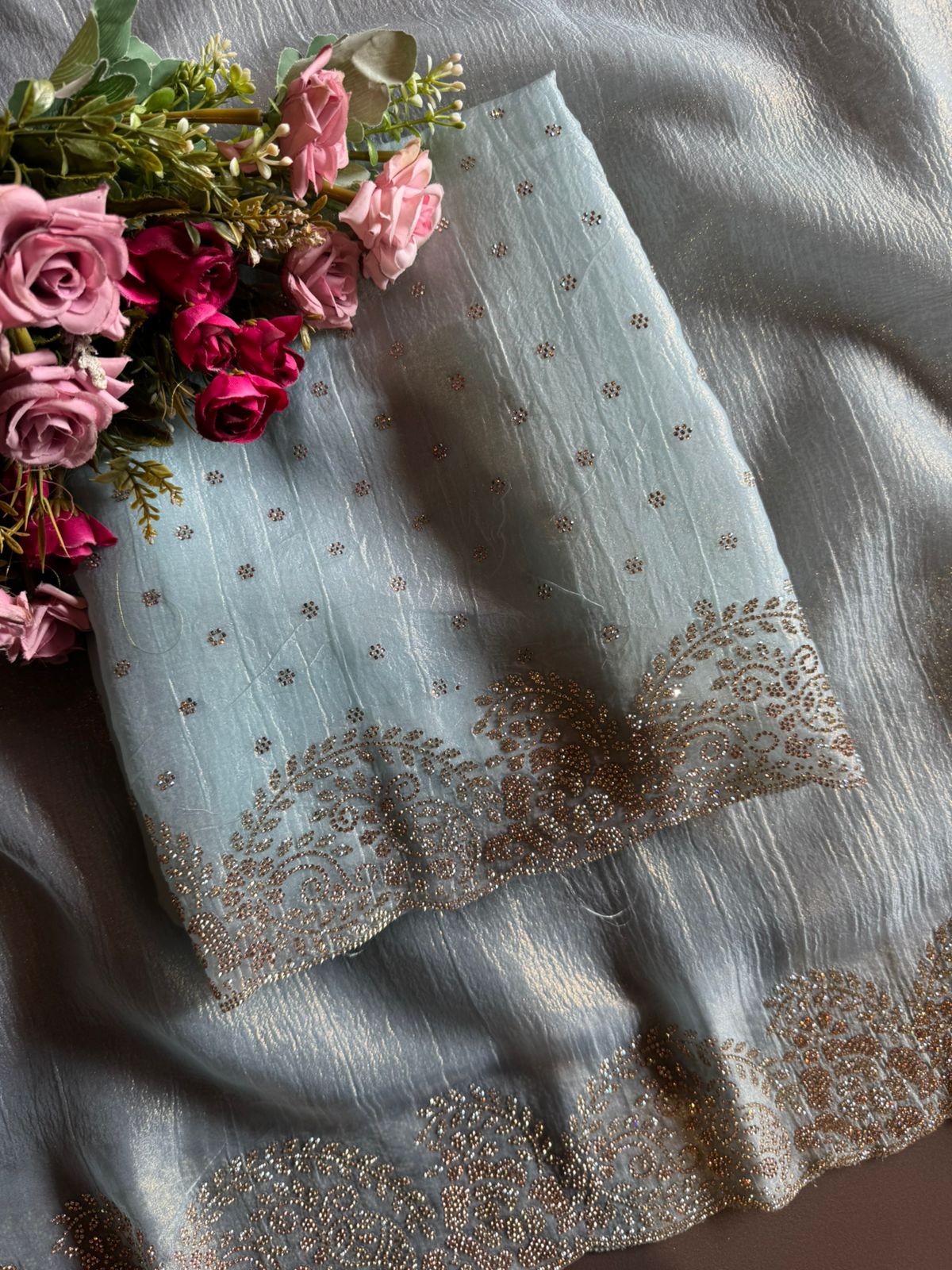 Crushed tissue unstitched full size Shirt