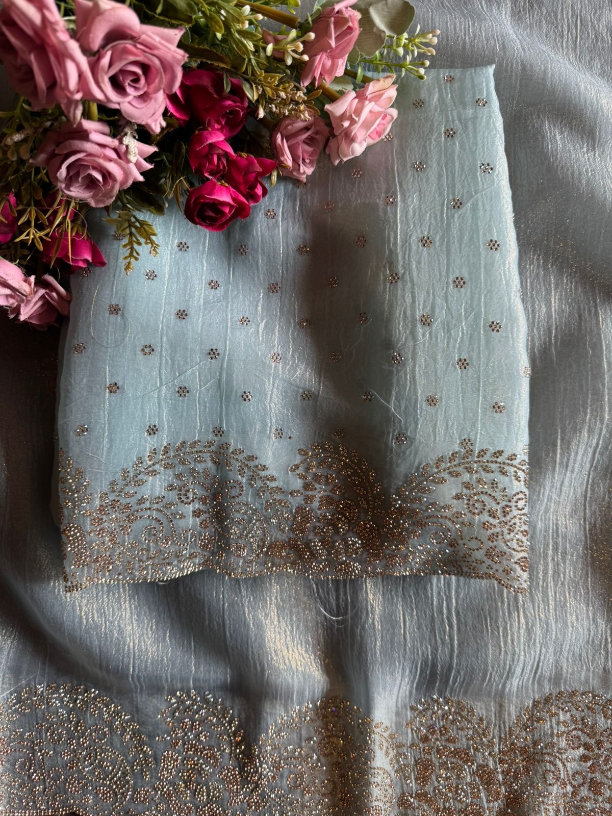 Crushed tissue unstitched full size Shirt