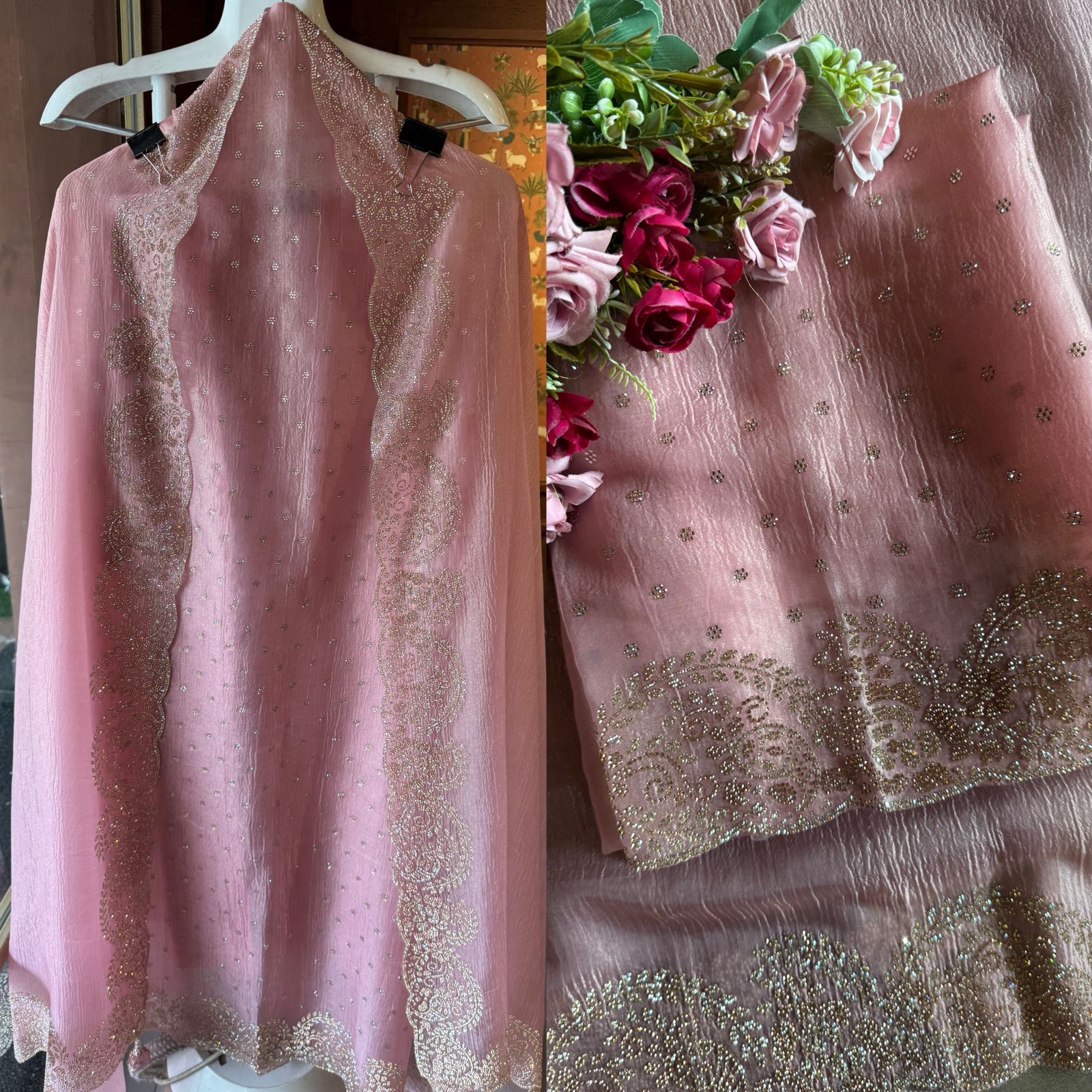 Crushed tissue unstitched full size Shirt