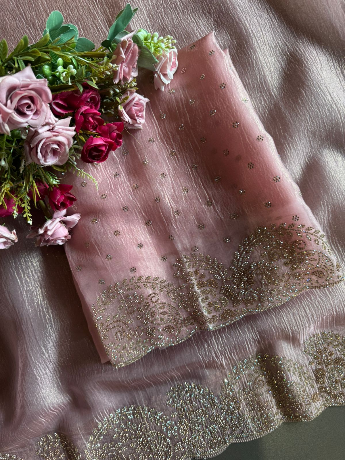 Crushed tissue unstitched full size Shirt