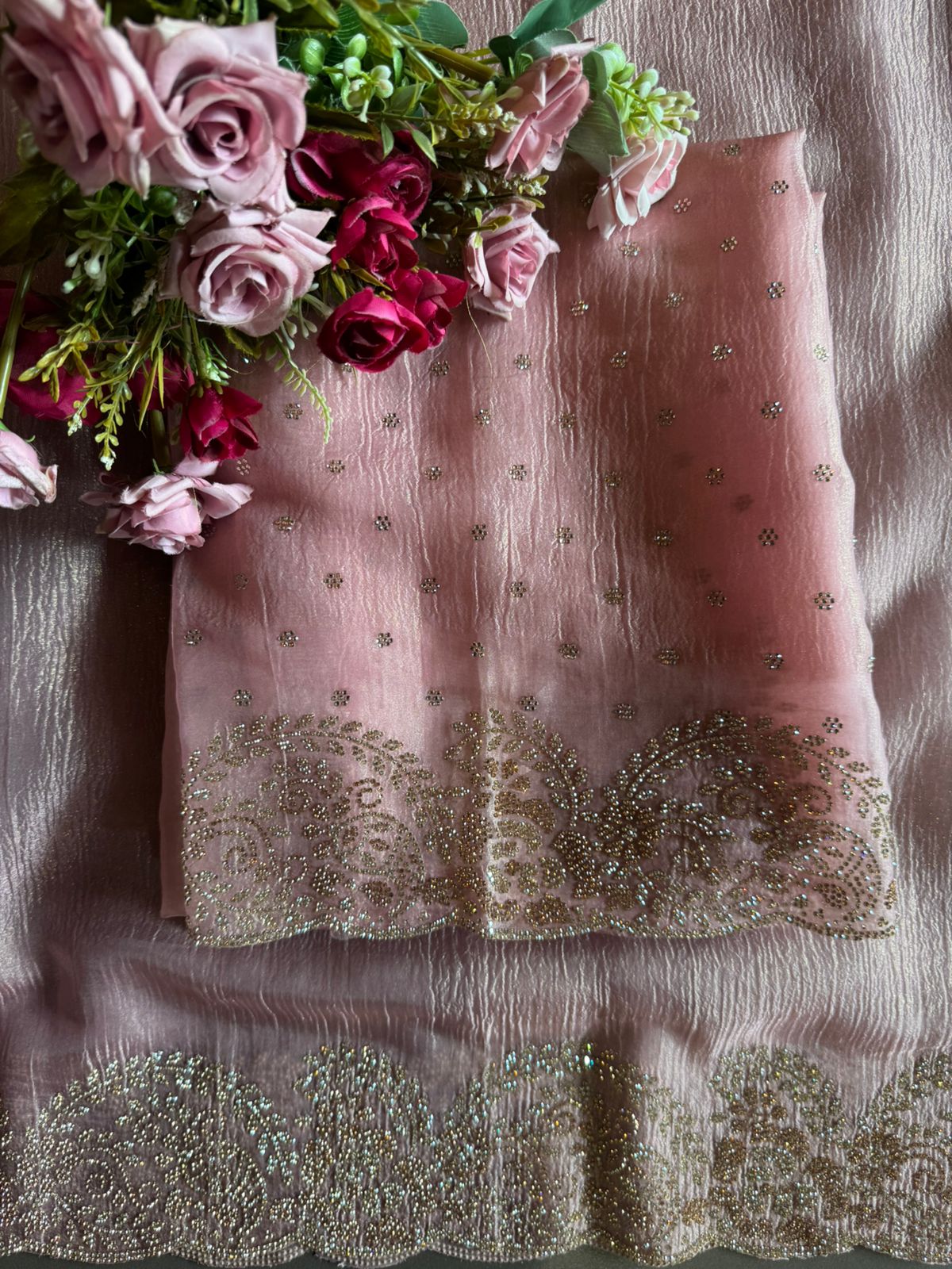 Crushed tissue unstitched full size Shirt