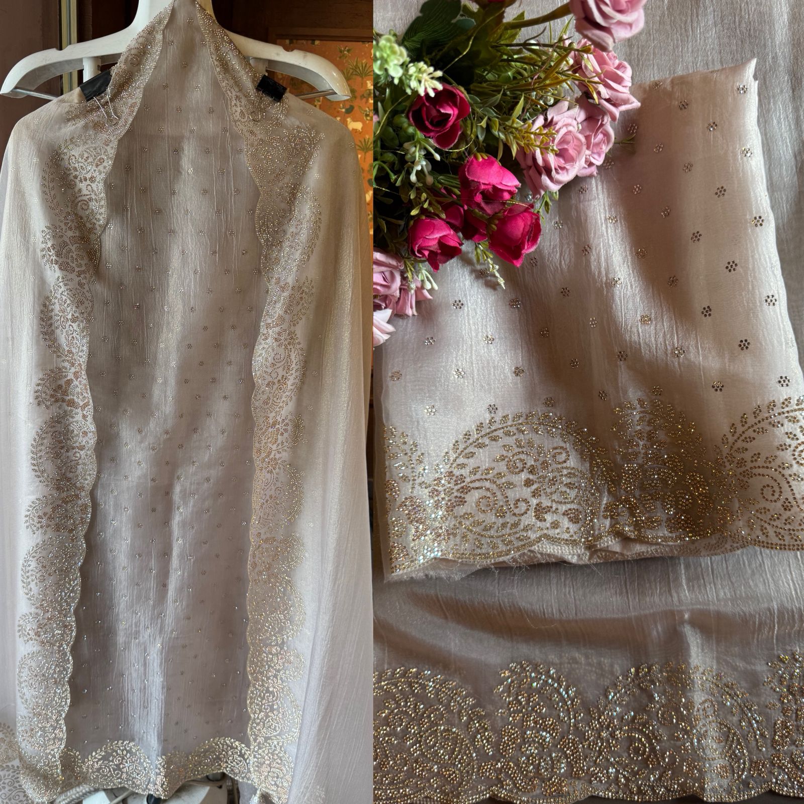 Crushed tissue unstitched full size Shirt