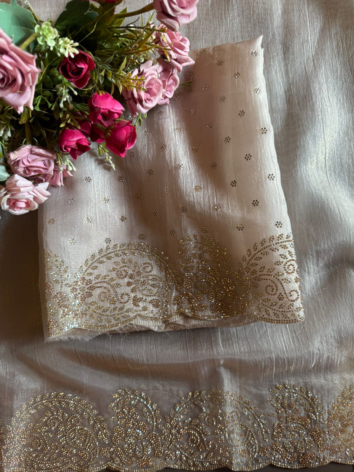 Crushed tissue unstitched full size Shirt