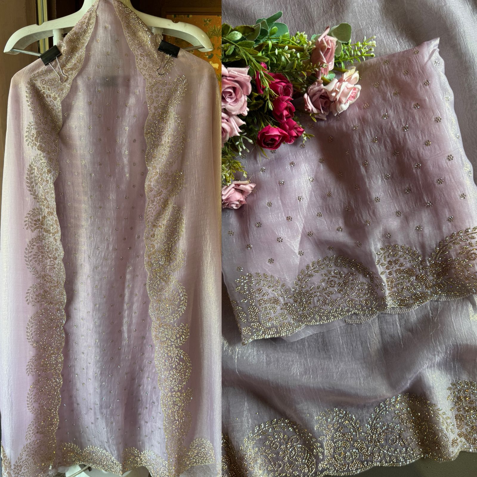 Crushed tissue unstitched full size Shirt