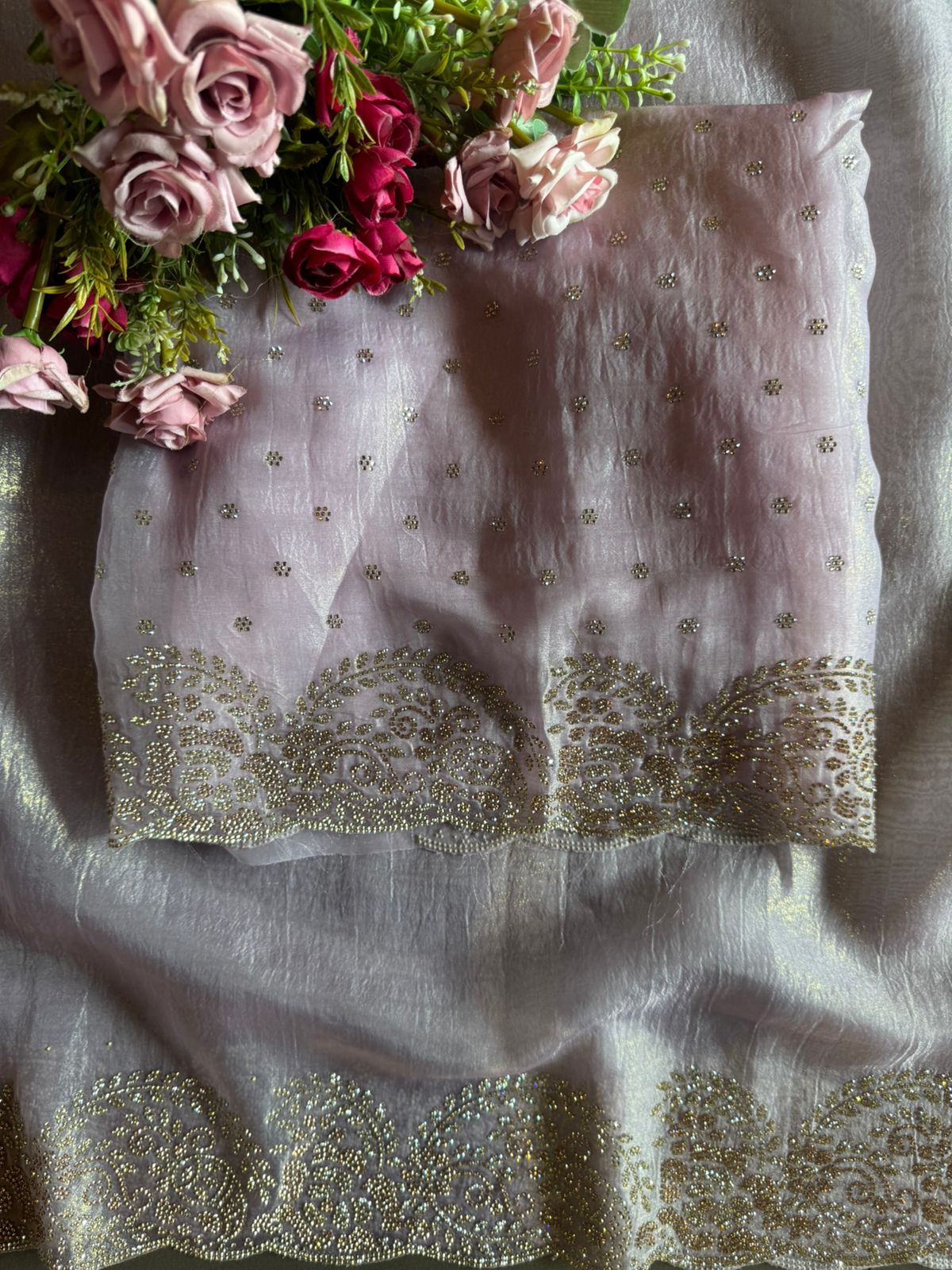 Crushed tissue unstitched full size Shirt